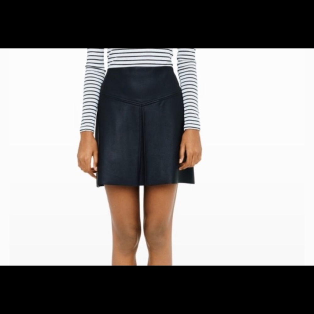 *New* Club Monaco Faux Leather Skirt